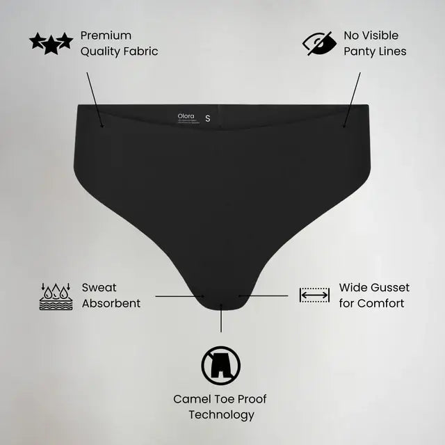 Ropa Interior invisible con punta de camello de tiro alto