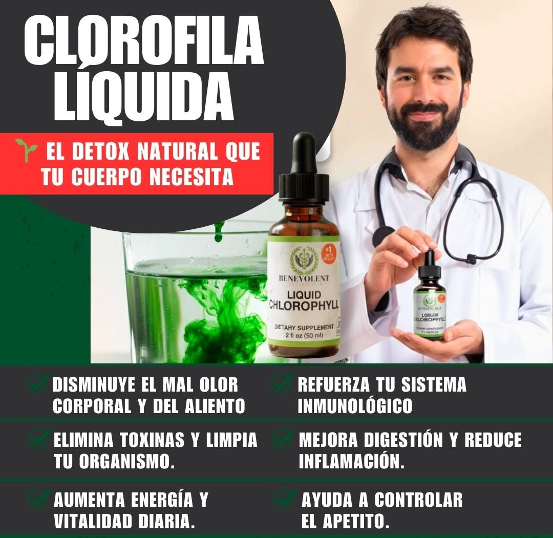 Clorofila liquida - Desintoxicación digestiva